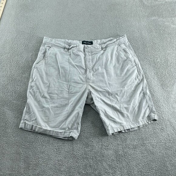 Mens Original Fit Gray Shorts 40 By Brooks & Creek Cotton/Elastane Blend 4219 - Picture 1 of 11